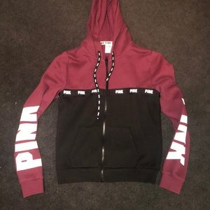 PINK zip up sweatshirt
